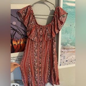 American Eagle Off the Shoulder Mini Dress